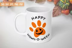 Halloween SVG | Happy Howl-O-Ween SVG | Halloween dog SVG Product Image 2