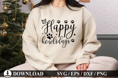 Happy howlidays - Pet Christmas Ornament Design Product Image 1