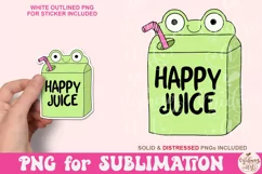 Happy Juice PNG, Cute Quirky Fun Inspirational Mental Health Product Image 1