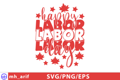 Happy Labor Day SVG PNG T-shirt Design Product Image 1