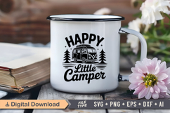 Happy Little Camper SVG File | Camping SVG | Outdoor Designs Product Image 3