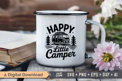 Happy Little Camper SVG File | Camping SVG | Outdoor Designs Product Image 3