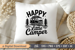 Happy Little Camper SVG File | Camping SVG | Outdoor Designs Product Image 4