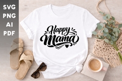 appy Mama SVG Design - Celebrate the love of motherhood Product Image 1