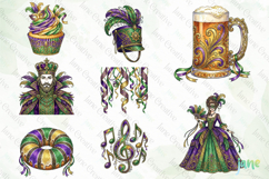 Happy Mardi Gras Subliamtion Clipart Bundle Product Image 4