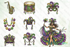 Happy Mardi Gras Subliamtion Clipart Bundle Product Image 3