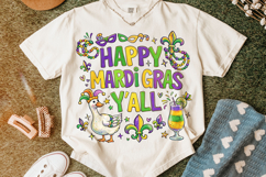 Happy Mardi Gras Y'all PNG, Fleur De Lis PNG, Fat Tuesday Product Image 5