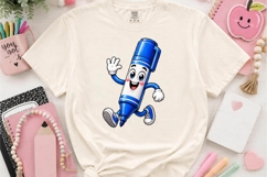 Happy Marker Pen Character PNG School Supply Design Product Image 2