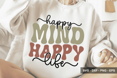 Happy Mind Happy Life - Inspirational Design Product Image 1