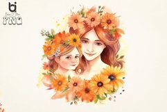 Happy Mom and Daughter flower Sublimation Bundle Product Image 2