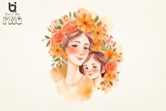 Happy Mom and Daughter flower Sublimation Bundle Product Image 3