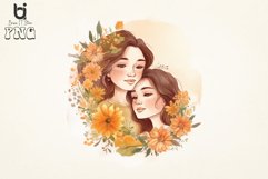Happy Mom and Daughter flower Sublimation Bundle Product Image 4