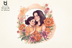 Happy Mom and Daughter flower Sublimation Bundle Product Image 8