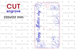 Mothers day flower holder svg, Laser cut gift idea Product Image 2