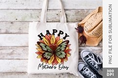 Retro Happy Mother's Day with Butterfly and Flower PNG Product Image 2