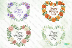 Happy Mother’s Day Birth Flower Clipart Product Image 2