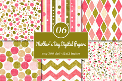 Happy Mother's Day Digital Papers Product Image 1