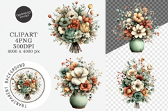 Happy Mother’s Day Flower Clipart Product Image 1