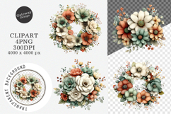 Happy Mother’s Day Flower Clipart Product Image 1