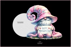Happy Mother's Day Pink Gnome png| gonks sublimation Gnome Product Image 2