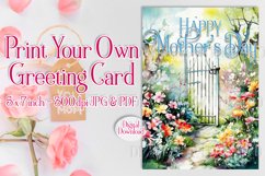 Happy Mother&#039;s Day Card, Floral Printable Greeting Card d3 Product Image 1