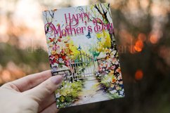 Happy Mother&#039;s Day Card, Floral Printable Greeting Card d5 Product Image 3