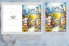 Happy Mother&#039;s Day Card, Floral Printable Greeting Card d7 Product Image 2