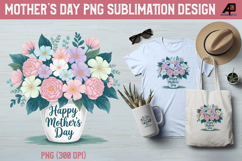 Happy Mothers Day Floral Bouquet Clipart Product Image 1