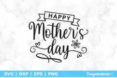 Happy Mother's Day SVG | Mother's Day Sign SVG File Product Image 2