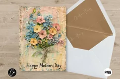Vintage Florals Mother's Day Card | Mother's Day Printable Product Image 2