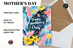 Vibrant Happy Mother's Day Card | Mother's Day Printable Product Image 1