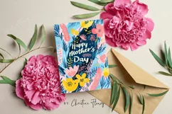 Vibrant Happy Mother's Day Card | Mother's Day Printable Product Image 3