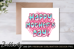 Mothers Day Sublimation PNG Mom Mama T-shirt Mug Card Design Product Image 1