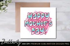 Mothers Day Sublimation PNG Mom Mama T-shirt Mug Card Design Product Image 1