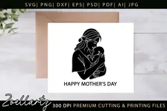 Mothers Day SVG for Cricut Mom Mama T-shirt Mug Card Design Product Image 1