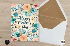 Happy Mother's Day Flower Card | Mother's Day Printable Product Image 2