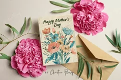 Vintage Flowers Mother's Day Card | Mother's Day Printable Product Image 3