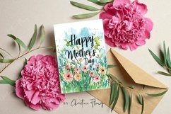 Watercolor Happy Mother&#039;s Day Card | Mother&#039;s Day Printable Product Image 3