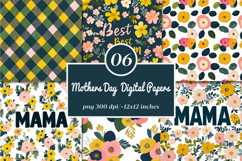 Happy Mother's Day Digital Papers Product Image 1