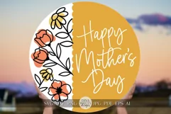 Happy Mother's Day SVG Mother's Day Door Hanger svg Product Image 1