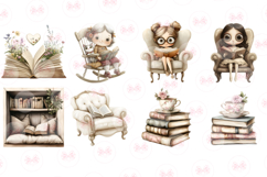 Happy Mother&#039;s Day Reading Clipart - 36 Png Bundle Product Image 3