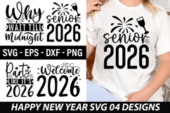 Happy New Year SVG Design - Why Wait Till Midnight Product Image 1