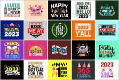Happy New Year sublimation Design Bundle |Happy New Year svg Product Image 2