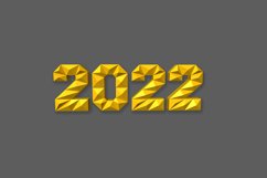 Happy New year 2022 - 3d papercraft Product Image 2