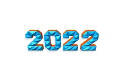 Happy New year 2022 - 3d papercraft Product Image 5