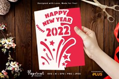 Fireworks on Happy New Year 2022 Greeting Card Product Image 1