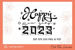 happy new year 2023 use as svg