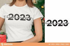 This is a Happy New Year 2023 cutting file You can use this for t-shirts, totebags, mugs and more