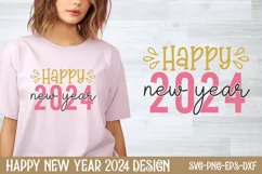Happy New year 2024 SVG, Happy New Year SVG Product Image 1
