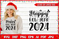 happy new year 2024 svg, new year svg, christmas svg Product Image 1
